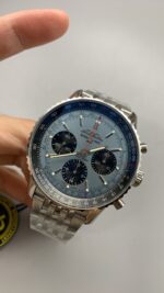 Breitling Ice Blue Dial Bls Chronograph k1s6 - Image 3