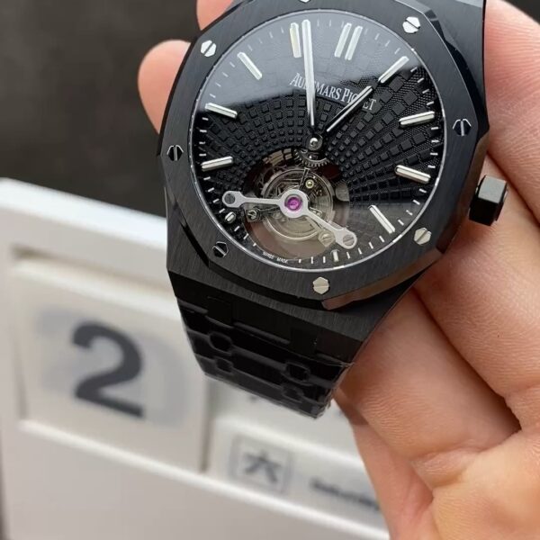 R8 Factory Audemars Piguet Black Dial Tourbillon Shipping