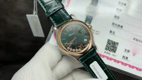 IWC Happy Diamonds Green Dial Ladies'