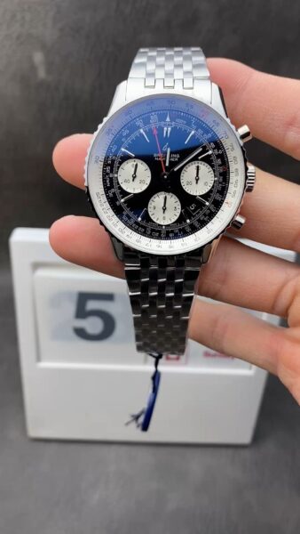 Breitling Panda Dial Chronograph Shipping BLS