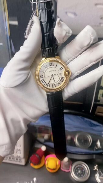 Cartier Diamond Bezel Solid Gold