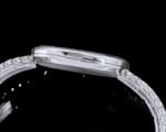 Green dial 5738 watch with silver-tone chain-link bracelet - slim case profile